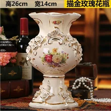 Цвет творческий украшения роскошный европейский стиль керамика меблировки статьи обеспечения большой сидят номер на первом вазы для цветов, 10284