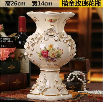 

The colour creative decoration luxury european-style ceramics furnishing articles large sitting room ground vases, 10284