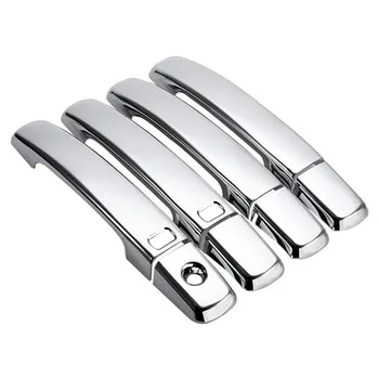 

8Pcs Left & Right Chrome Door Handle Cover With1 Key Hole For Nissan Altima Frontier Maxima Qashqai Quest 2004-2010