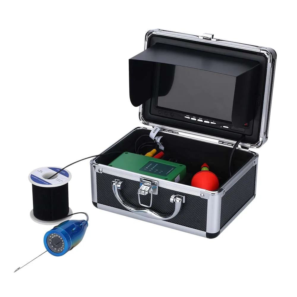 Inventor de Peixes Câmera de Vídeo Leds à Prova Polegada Monitor 1000tvl Subaquática Pesca 30pcs Dcmos Água Sensor Cmos 7 15 m 8 30pcs leds à prova dcmos água inventor de peixes sensor cmos