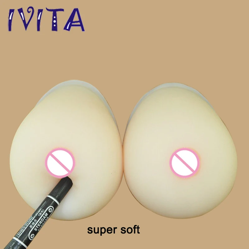 

800g/Pair White Fake Breast Forms Silicone Artifical Breasts 100% Medical Grate Liquid Silicone 2016 New Design Boobs Shemale