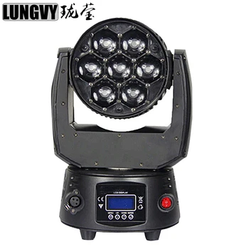 

Free Shipping 7x15w 4in1 RGBW LED Zoom Moving Head Light Bee Eye Moving Stage Lighting