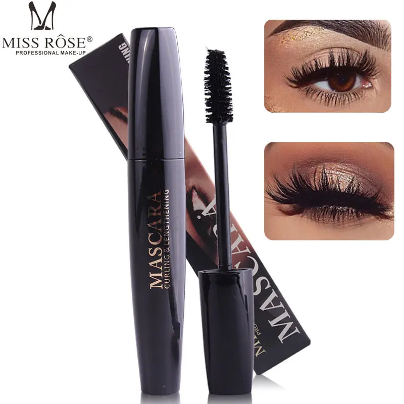 Тушь для ресниц MISS ROSE 4D Водостойкая тушь длительного действия Толстая черная из