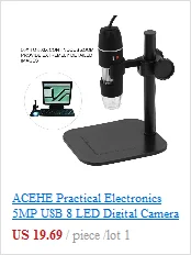 Практическая Электроника 2MP USB 8 светодиодный цифровой Камера микроскоп эндоскопа Лупа 50X ~ 500X увеличение мера дропшиппинг
