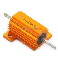 20 шт./партия) 15 Ом 25 Вт с проволочной обмоткой алюминиевый корпус резистора, 25 Вт