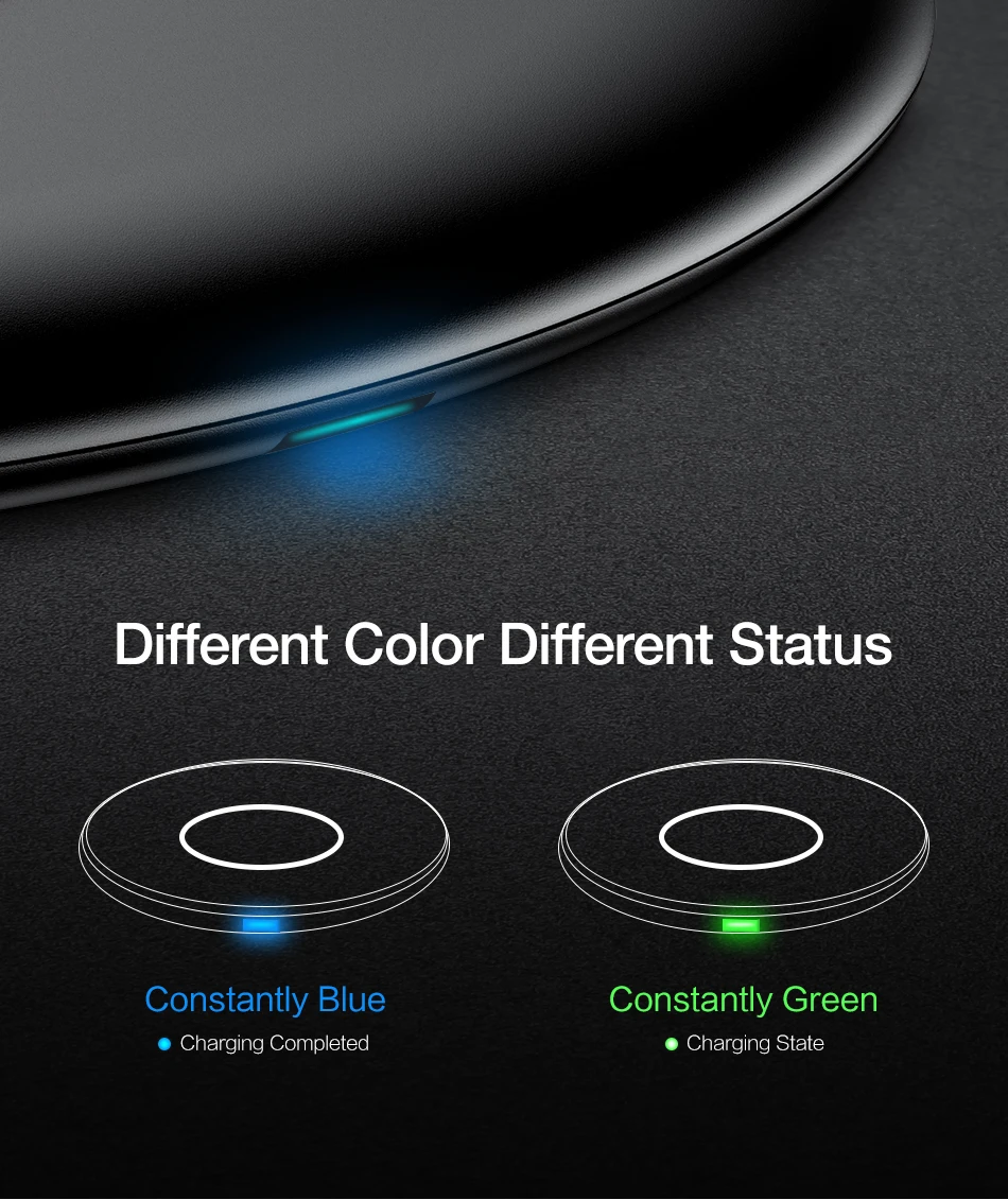 RAXFLY IPX5 Waterproof 10W Qi Fast Wireless Charger Pad For Samsung Galaxy S9 S8 Plus with QC 3.0 Adapter Qi Wireless Charging (6)