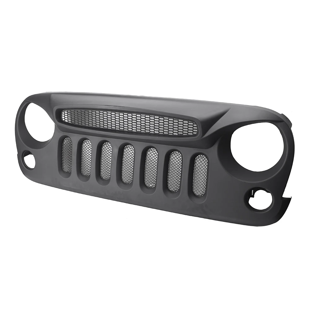 Buy For Jeep Wrangler JK 2007 2017 Front Mesh Grille Grill Ghost Style Auto Car