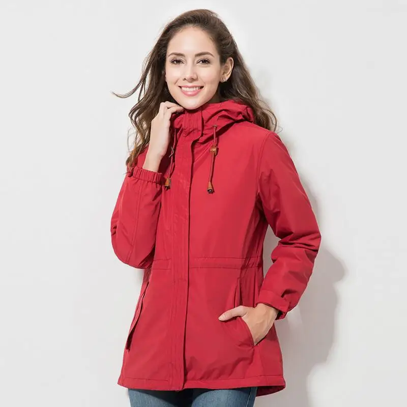 

Winter Jacket Women Outdoor Warm Windbreaker Waterproof Coat Female Camping Hiking Winter Down Jacket Women's Clothing