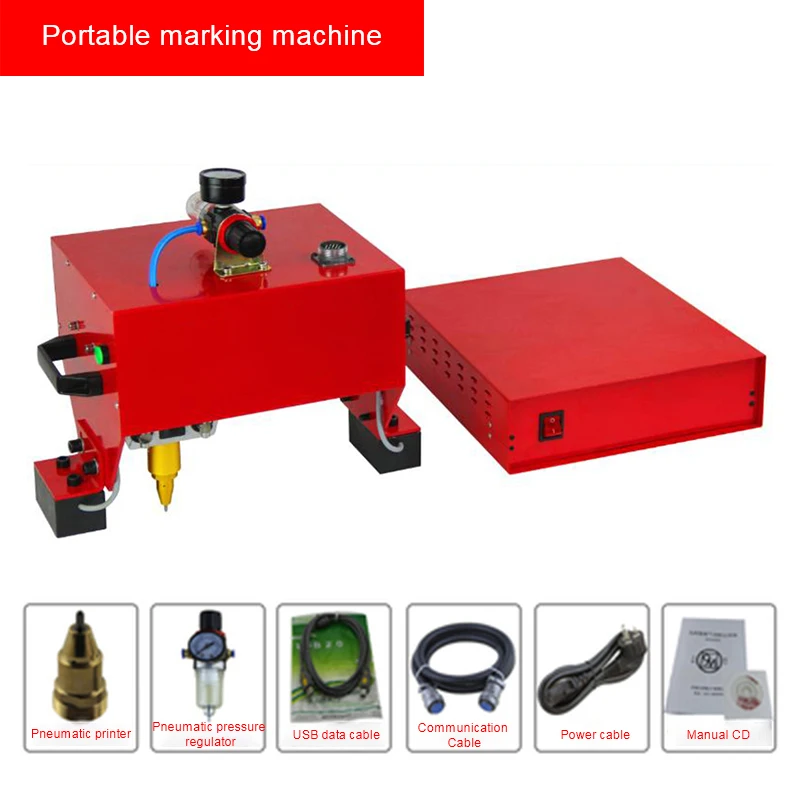 

Portable Marking Machine For VIN Code Pneumatic Dot Peen Marking Machine (170*110mm) chassis number 220V/110V