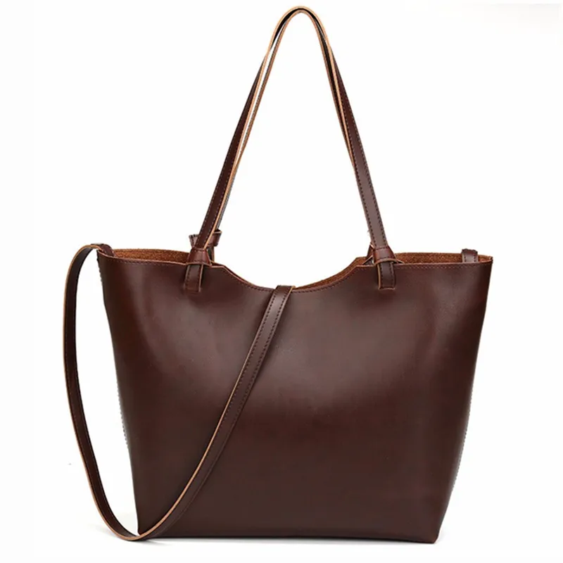 Low price! Clearance! Design Split Leather Vintage Women Handbag Set Tote Bags Luxury Ladies ...