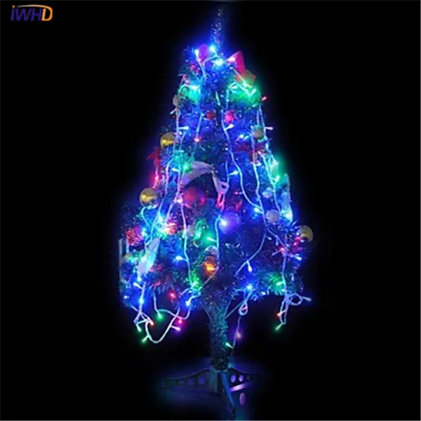 

Christmas LED String Lights 10 M 100 Leds Colored Lights RGB Flashing Power Supply Outdoor wedding Decoration Lamp String