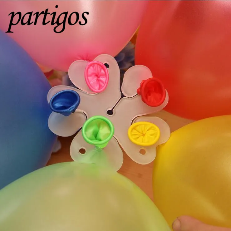 

5pcs Flower Balloons Clip Baloon Globos Flor Balloons Decoration Accessories Plum Clip Practical Foil Balloons Sealing Clamp