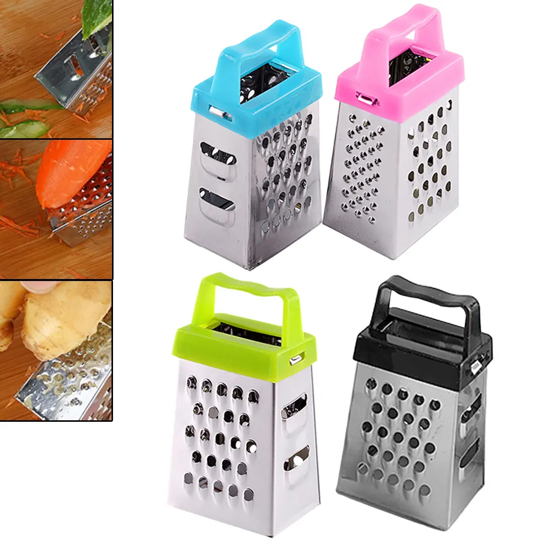 Mini 4 Sides Multifunction Handheld Grater Slicer Small and versatile