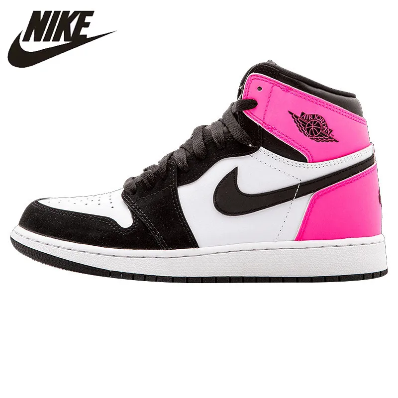 

Nike Air Jordan Nike 1 Retro High OG GG Black and White Women's Basketball Shoes Sneakers 881426 009