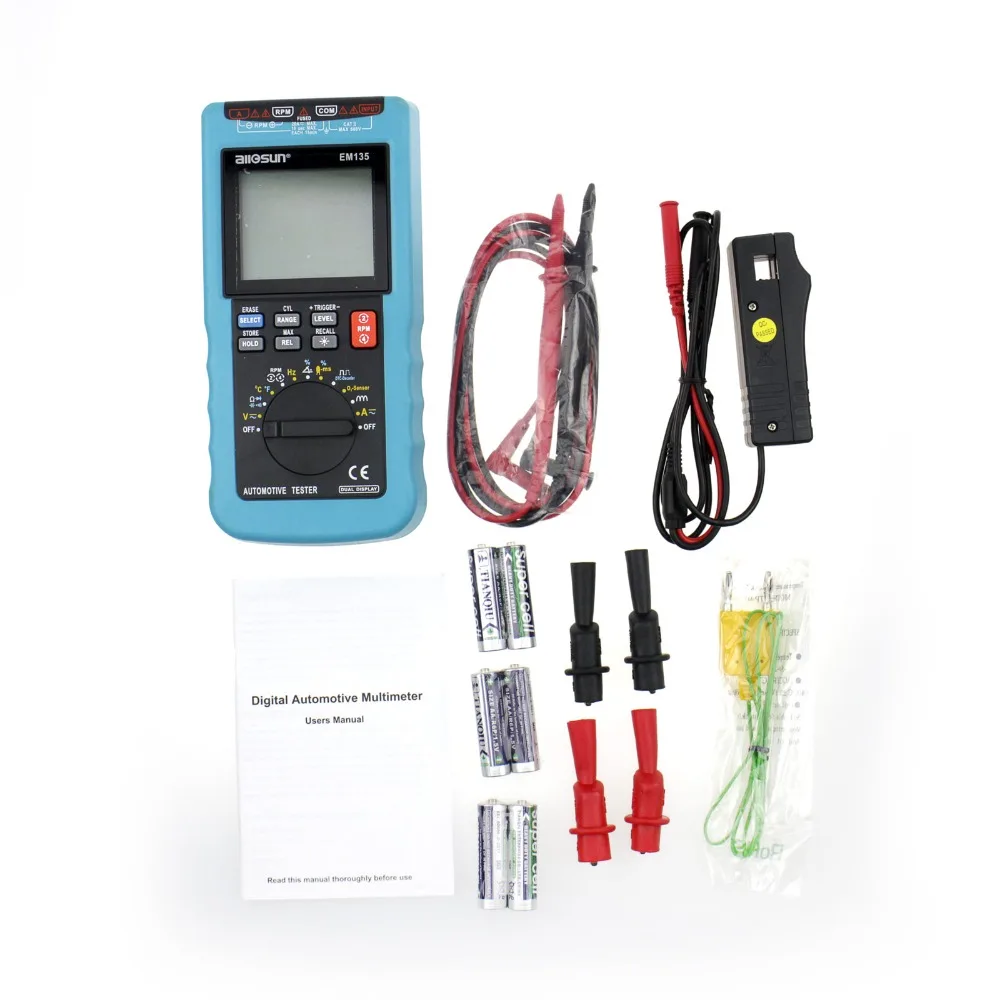 Мультиметр all sun EM135 Автомобильный цифровой 20 А|multimeter function|multimeter 20adigital automotive multimeter