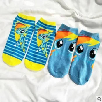 

New European and American cartoon ladies cotton cute sweat-absorbent breathable boat socks