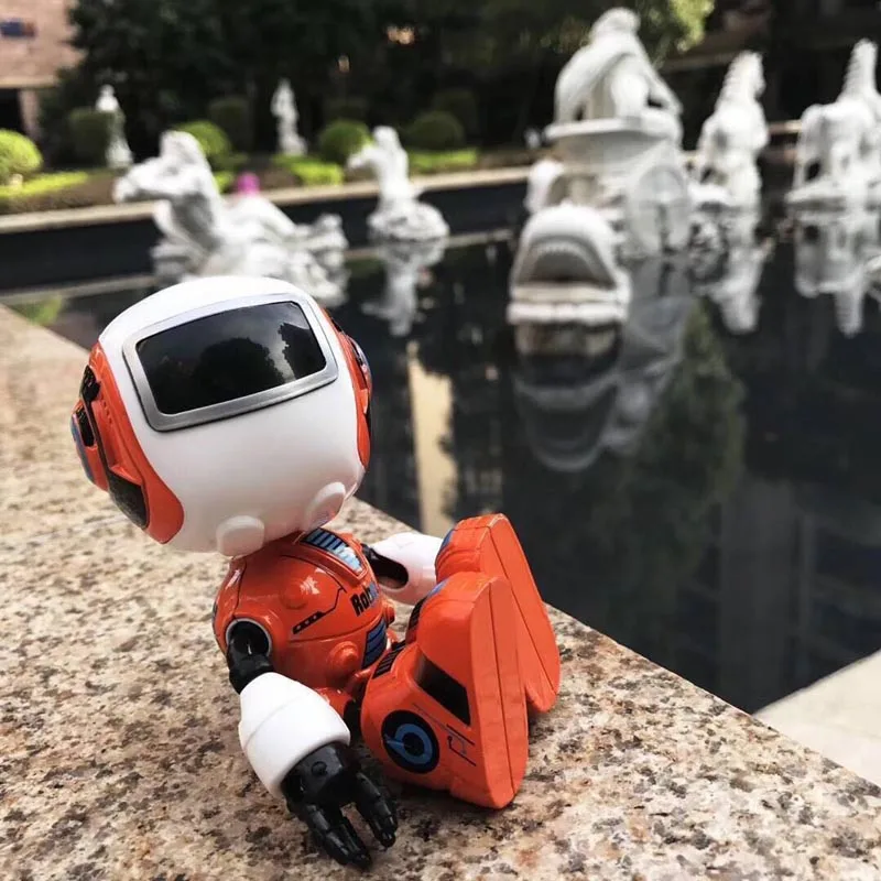 

Smart Mini Alloy Robot Sensing Touch Multi-function Music Light Kids Toy Gift