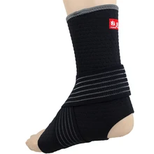 Kuangmi сжатия лодыжки рукав Поддержка Спортивная безопасность охранник Регулируемая повязку обертывания лодыжки скобки Баскетбол лодыжки защитник 1 шт