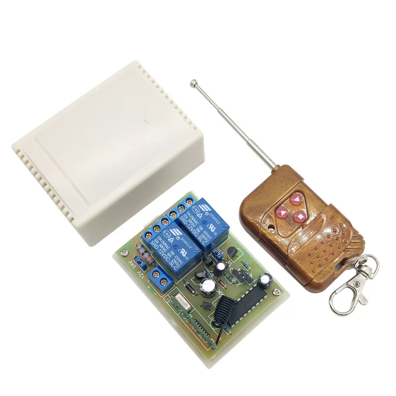 

12V 24V Motor Forward Reverse 10A Wireless Controller 2-Way Output Support Control Two Motors Use For Smart Device Or Door