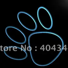 LK087-отпечаток лапы собаки Cat Pet Декор свет знак
