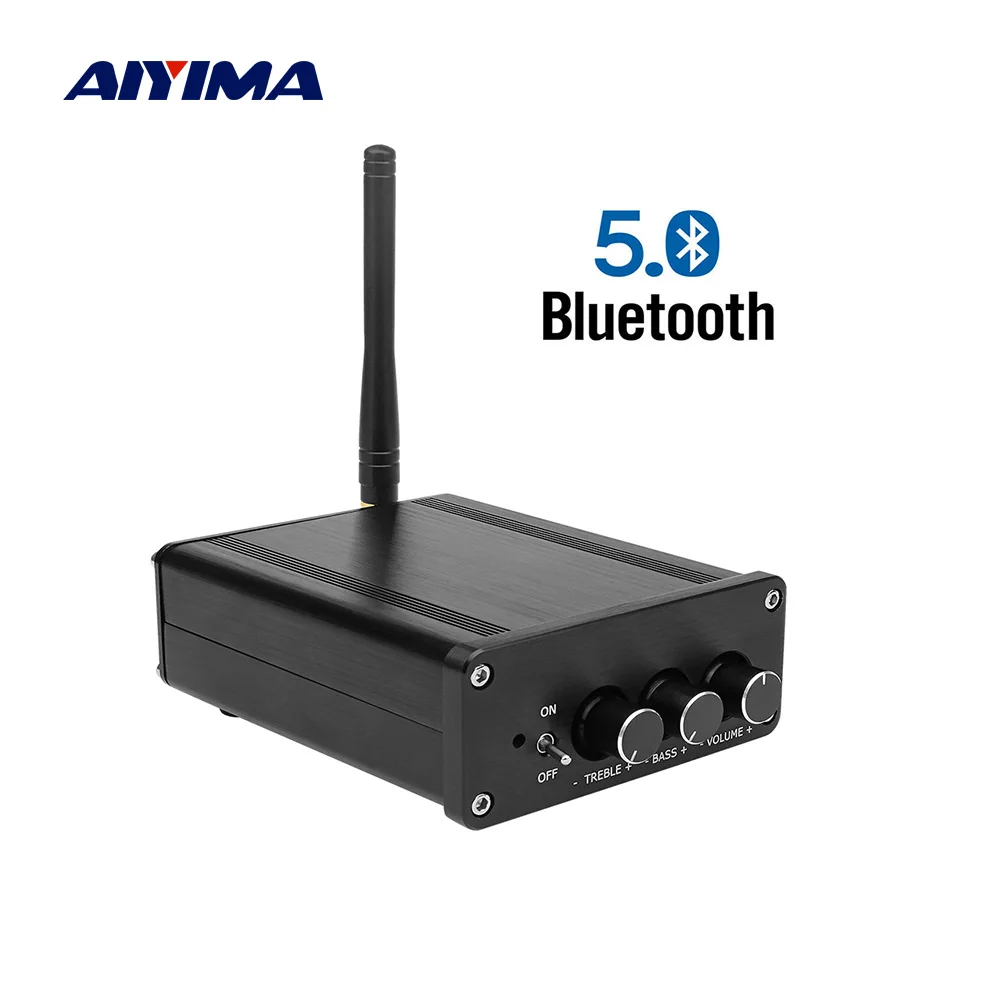 

AIYIMA TPA3116 Bluetooth 5.0 Amplifier Stereo Audio Amp 100Wx2 NE5532 PCM5102 HIFI 2.0 Channel Desktop Power Amplifier