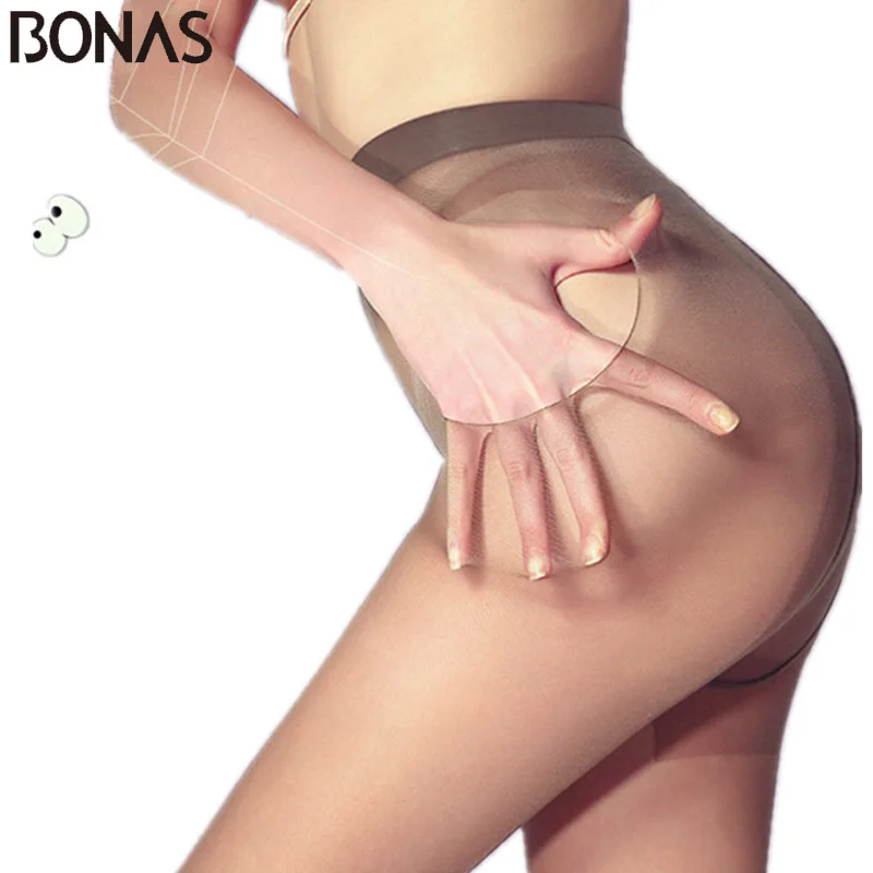 BONAS 2019 новые сексуальные дышащие колготки 15D износостойкие женские ультратонкие