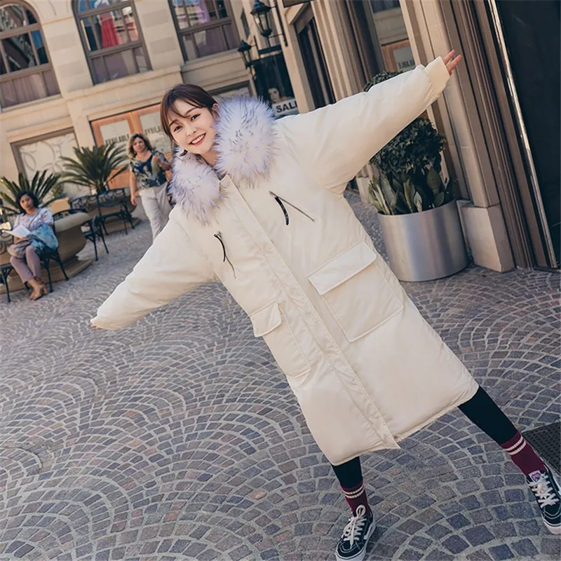 De blue Fourrure Casual Grand Chaud Survêtement Beige Parka Kw059 Épaissir À Hiver Femmes Lady Col Coton Kulazopper Oversize Capuchon Femelle Gray Manteau qvg7WSR