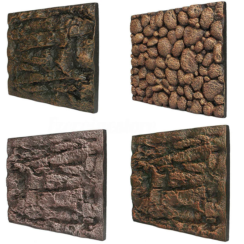 

1pcs Fish Tank Background Wall 3D Reptile Terrarium Vivarium Aquarium Foam Rock Stone 60 x 45 x 3cm
