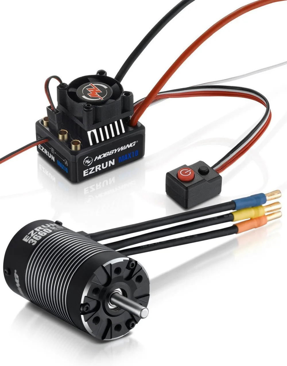Авторизованный водонепроницаемый бесщеточный двигатель Hobbywing EZRUN MAX10 60A ESC + 3652 G2