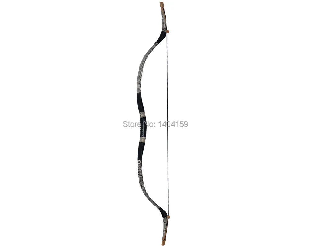 

1 piece archery sports products 40lbs wooden recurve bow with snakeskin suitable for hunting and shooting