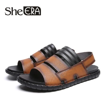 

She ERA Casual Men Sandals Soft Bottom Men Sandals New Fashion Beach Slippers Shoes Breathable Summer Shoes for Men size 38-44