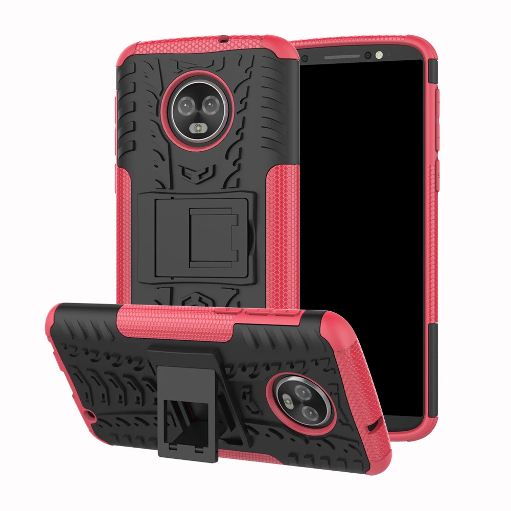 

Soft TPU + PC Protective Armor mobile Phone Back Cover For Motorola G6 Plus 2018 Phone Case Cover For Moto G6 Plus 2018 Coque