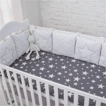 Nouvelle Arrivée Haute Qualité Flexible Combinaison Étoiles Lit Pare-chocs Confortable protéger le Bébé Facile à Utiliser Bébé Pare-chocs Dans Le lit