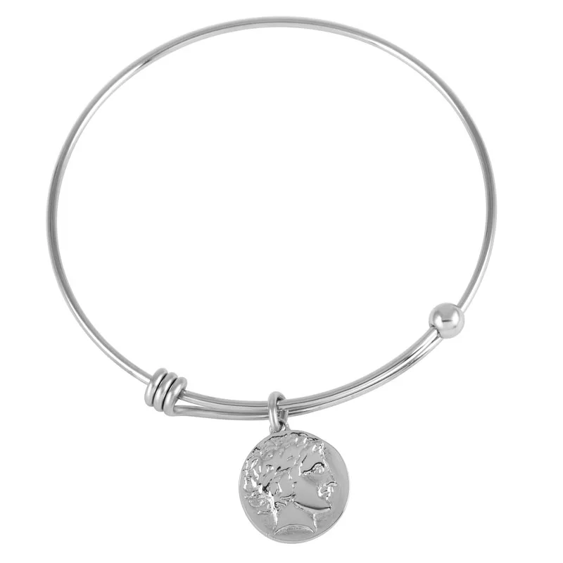 

AMI-52 Luxuriant shining metal bead bracelet with circles connection Noble sweet polishing stainless steel stylish bracelet gif