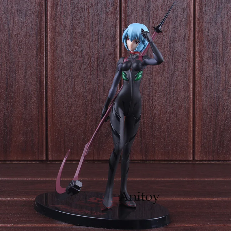 

EVA Neon Genesis Evangelion Rei Ayanami Figure Black Plugsuit Ver. PVC Anime Action Figures Collectible Model Toy 21cm