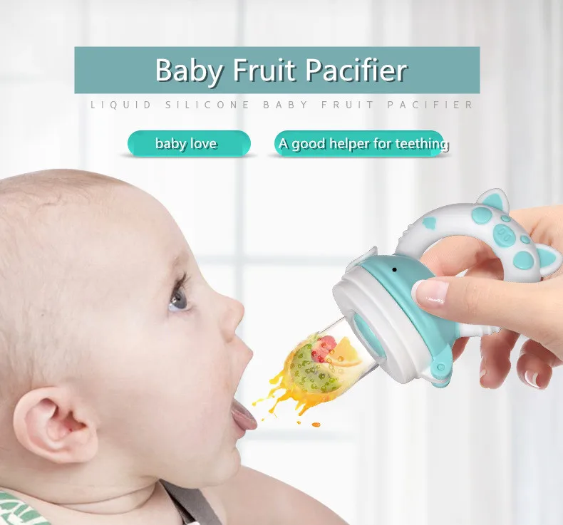 Silicone Liquide Bebe Fruit Sucette Nouveau Bebe Fruit Dessin Anime Large Bouche Fruits Et Grignoteur De Legumes Gel De Silice Liquide Amer Aliexpress