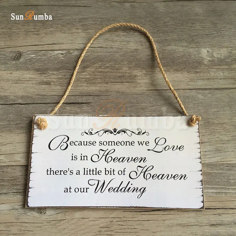 

1pcs Hanging Sign Wedding Decoration Wood Rustic Decor for Wedding Decorating Signs Photo Booth Props Party Decorations Supplies