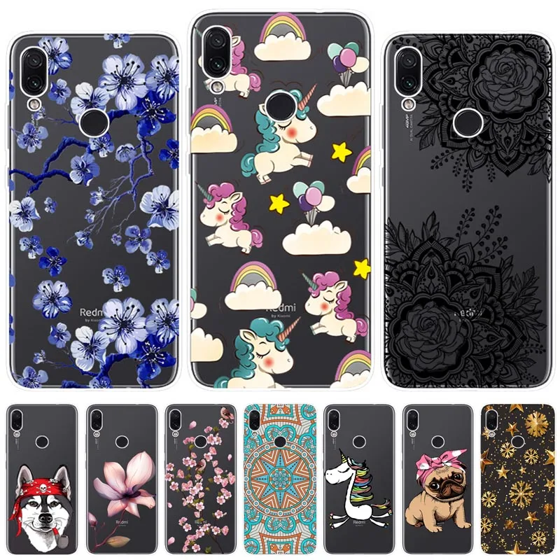 

Cases For Xiaomi Redmi 7 Cover 6.26'' Colorful Soft Silicone Protector Cover Coque Fundas For Redmi 7 Back Case Global Version