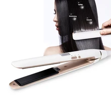 Профессиональный Керамический выпрямитель для волос ЖК-дисплей плоский утюжок 2 в 1 для быстрого выпрямления и завивки волос Инструменты для укладки волос