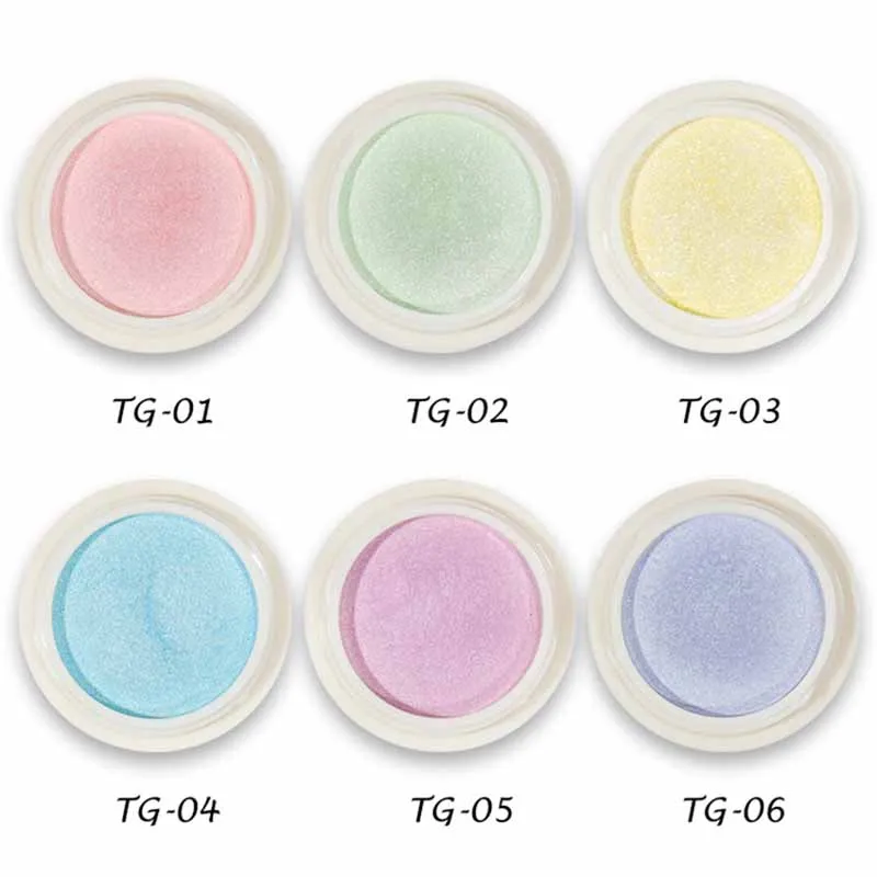  1g/box Nail Glitter Power Rainbow Pigment Beautiful Colors Nail Dust Glitter For Nails Art Decorati