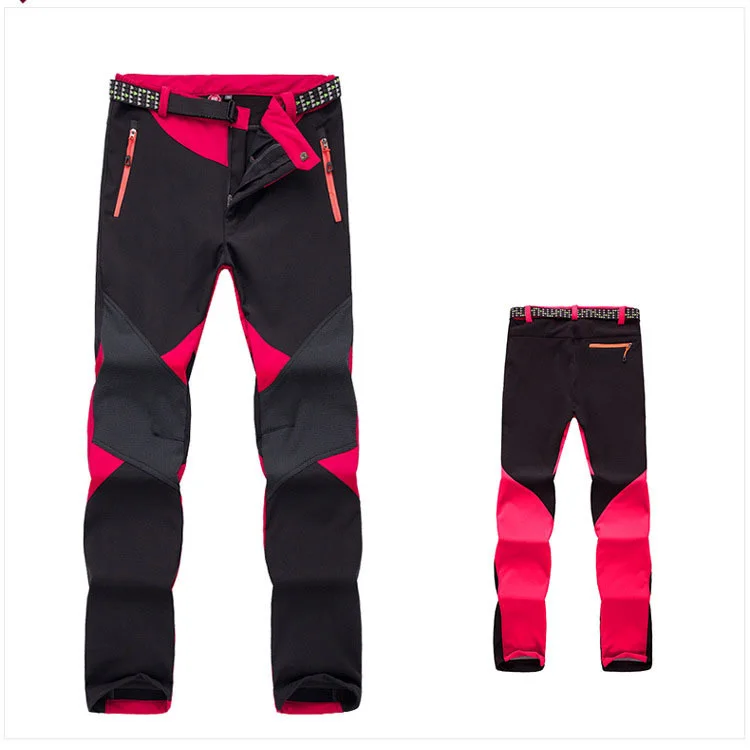 Pantalones de esquí Softshell de invierno para mujer Pantalones impermeables de lana cálidos al aire libre senderismo escalada de montaña pantalones de senderismo Pantalones de esquí Softshell de invierno para mujer Pantalones impermeables de lana cálidos al aire libre senderismo escalada de montaña pantalones de senderismo