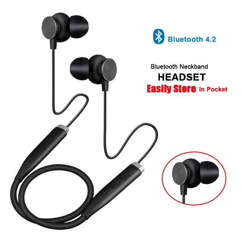 

wireless Earphones Bluetooth Earphone with Mic Neckband Sport Headset wireless Earbuds Stereo Auriculare for Phone Xiaomi