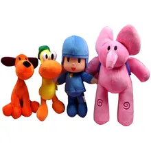 4pcs lot Full Set 25 30cm POCOYO plush toy Cartoon Stuffed Animals Toys Loula Elly Pato