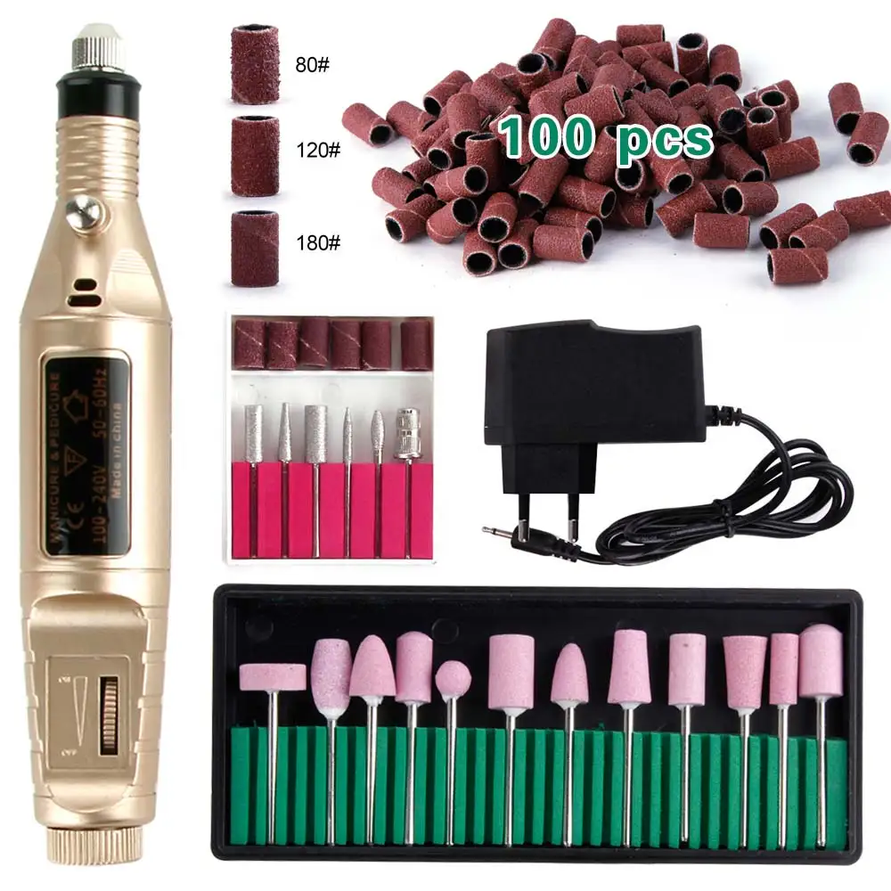 

Electric Nail Polish Remover Milling Machine for Manicure Apparatus Ceramic Cutter Nail Drill File Tools Pedicure Cutters Mill