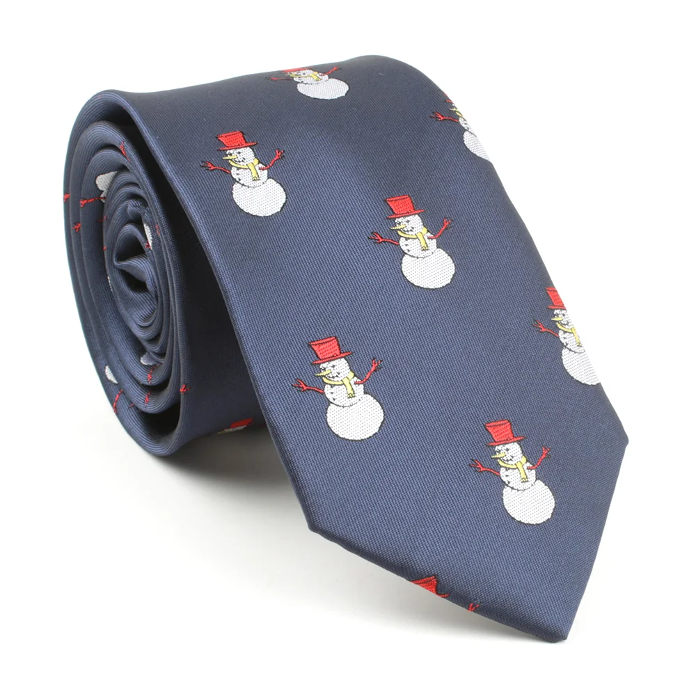 7 см рождественские галстуки для мужские Санта Клаус Prinetd галстук Corbatas тонкий Vestidos Повседневное узор шеи галстук-бабочку