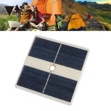 amzdeal Portable Outdoor 5V Polycrystalline Solar Panel Cell with 10 LED Camping Light Travelling Powerbank DIY Module Gift