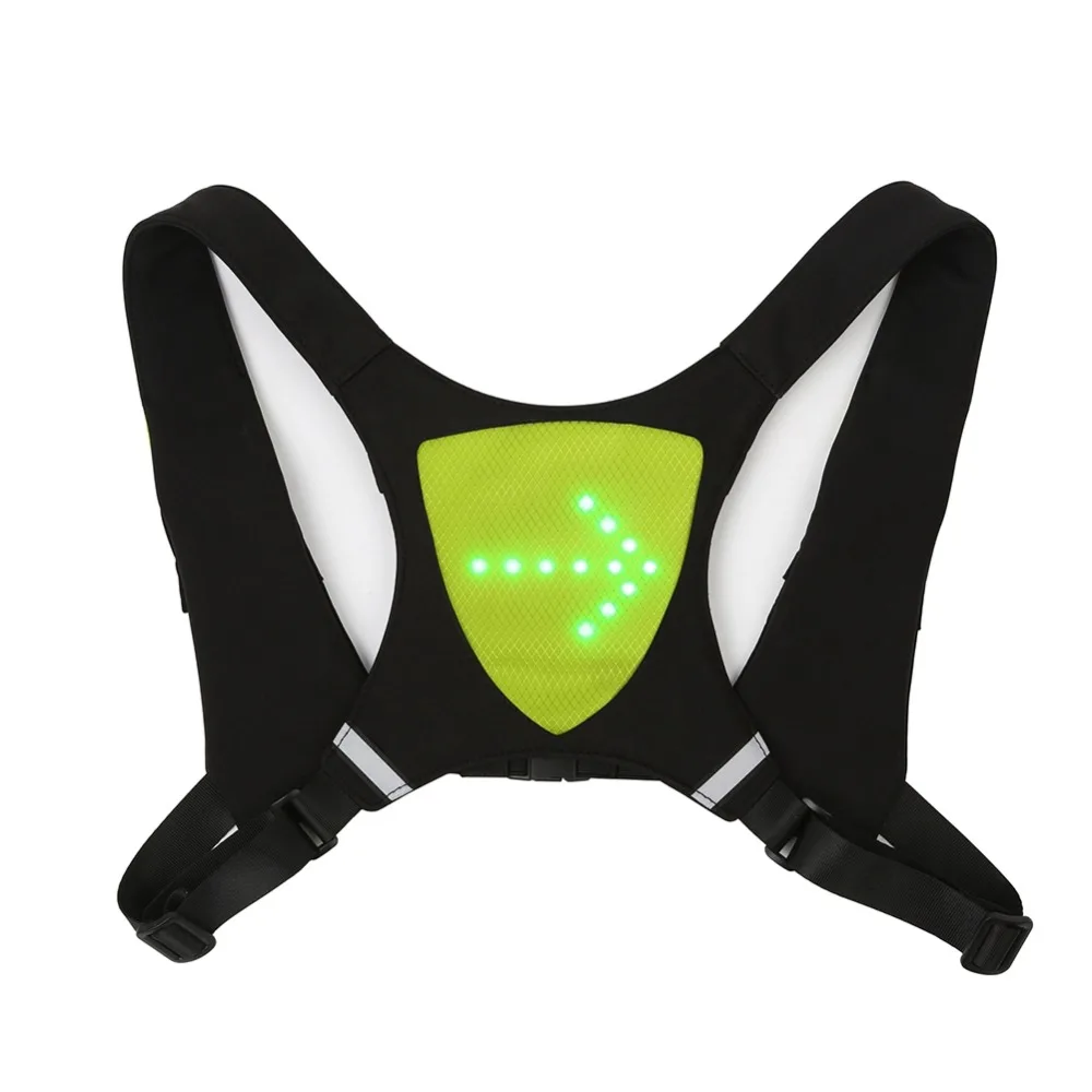 Night Cycling Bicycle Safety Vest LED Wireless Turn Signal Light Riding Guiding Get one for The Cyclist or Jogger You Want to Ke