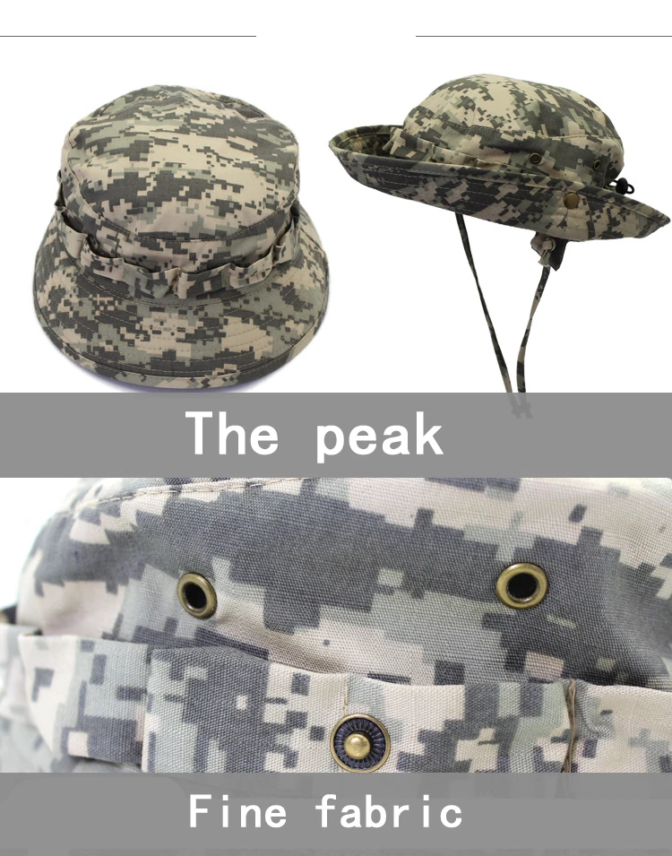 Chapéu camuflado uso externo masculino, chapéu tipo