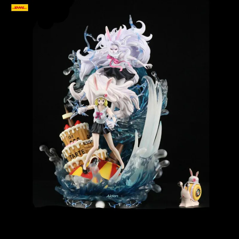 

22" Statue ONE PIECE The Straw Hat Pirates Charles Jarrott The Moonlight Lion GK Action Figure Collectible Model Toy 56CM B424