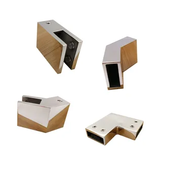 

LukLoy Shower Room Parts Drawhead Rod Head Connector Glass Brace Strut Glass Clip Pipe Connection for 10x30mm Square Tube Clamp